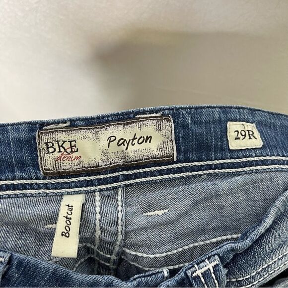 Buckle BKE Payton Bootcut Distressed Thick Stitch Jeans 29 - Picture 5 of 8
